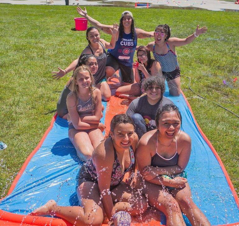 girls-slipnslide